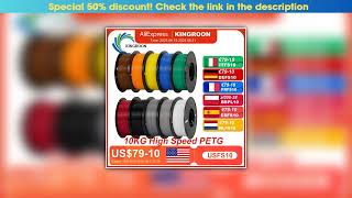 Limited 5/10KG Hyper PETG Filament, High Speed 3D Printer Filament,1kg/Spool (2.2lbs), 3D Printer F