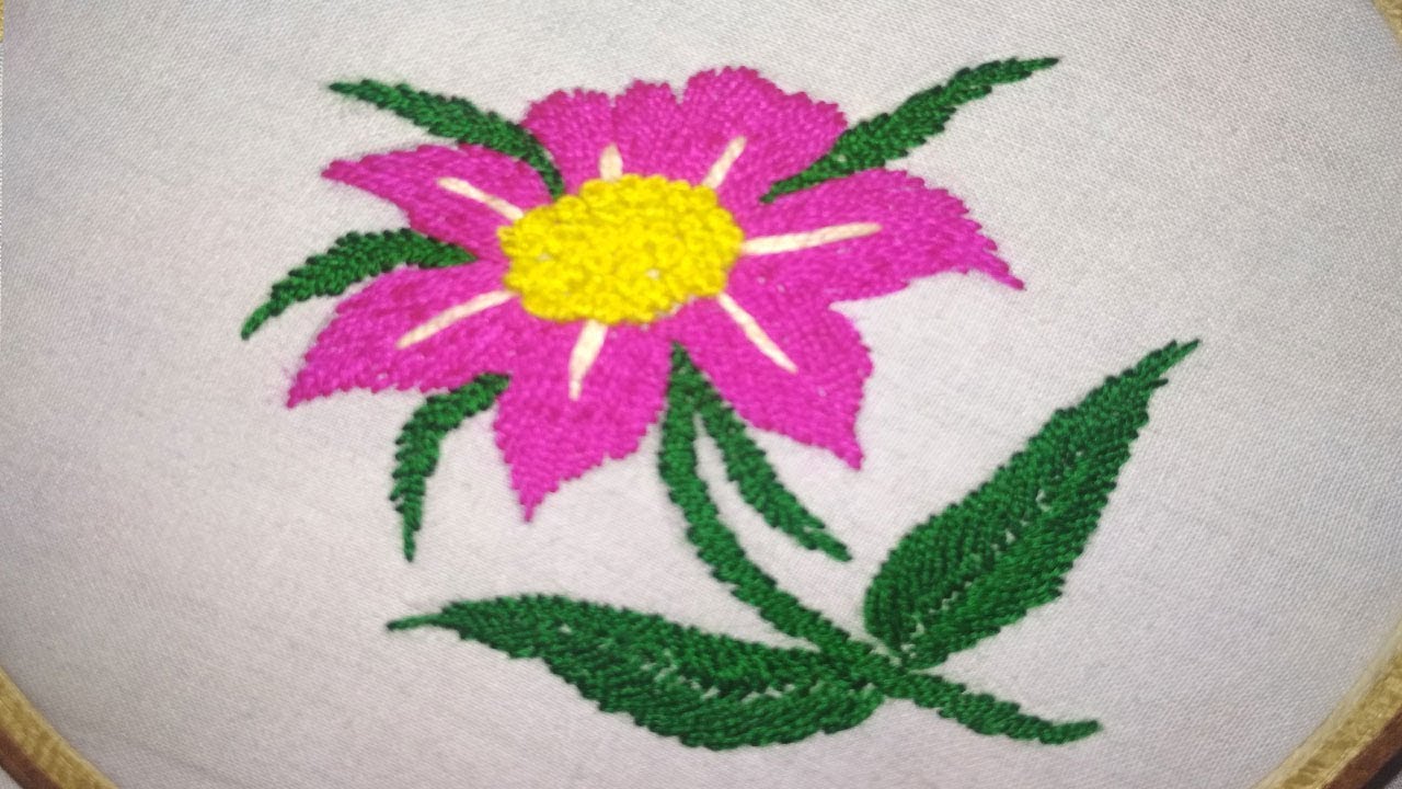 Hand Embroidery Easy Flower Embroidery Tutorial