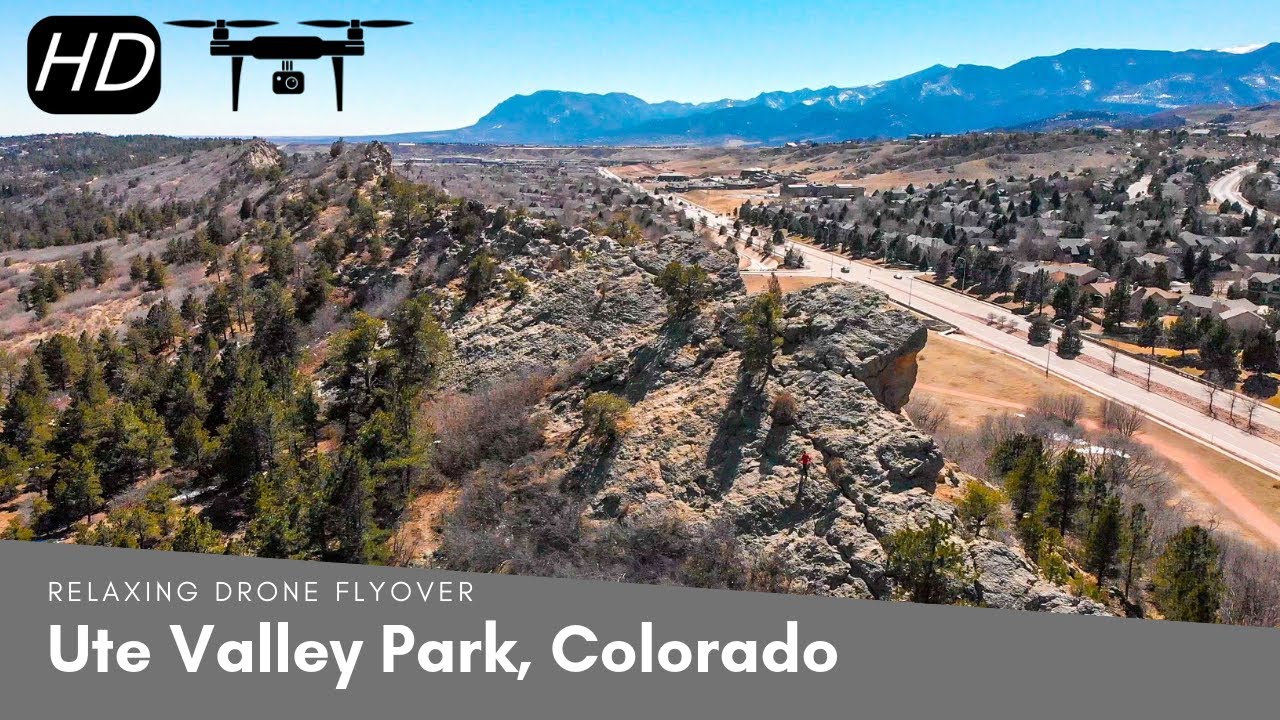 Ute Valley Park in Colorado Springs, CO - Relaxing & Calm Drone Footage ...
