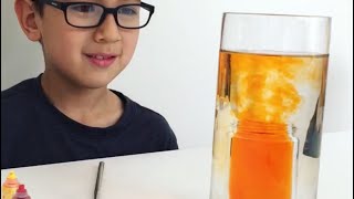 Underwater volcano - kids science experiment