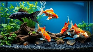 Fish Tank Ambience for Relaxation | Soft Aquarium Water Sounds in 4K screenshot 4