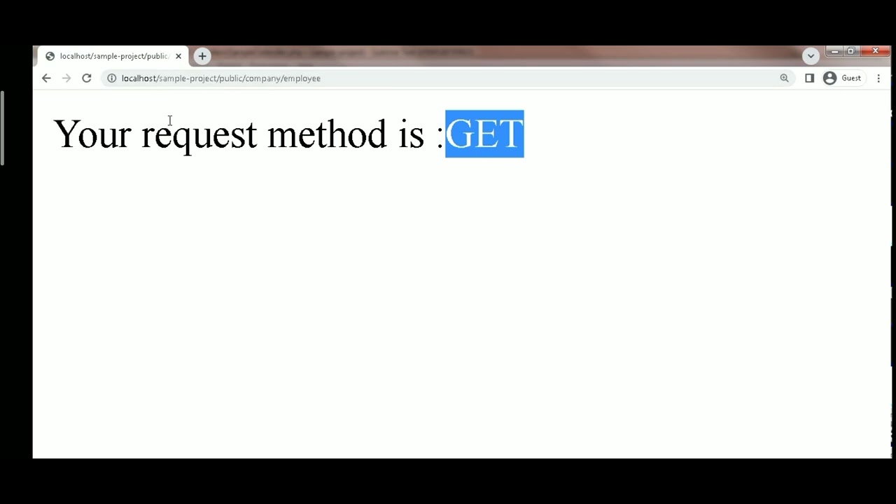 How To Get Request Method In The Laravel - YouTube