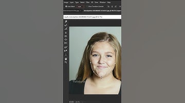 Photoshop tutorial : How to Make  a Slim Face #shorts