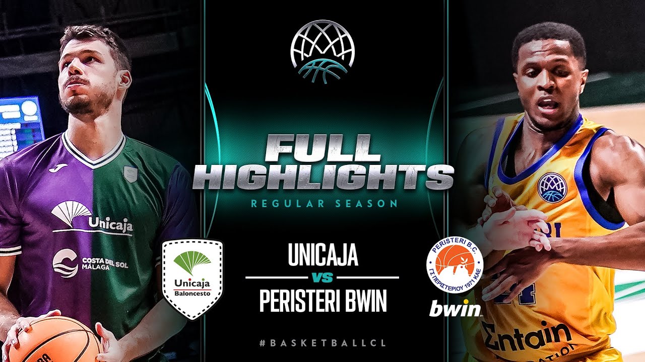 Unicaja v Peristeri bwin Full Game Highlights #BasketballCL 2023 - Basketball Champions League - Qualification Rounds 2024