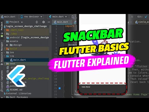 Snackbar in Flutter - Flutter Basics