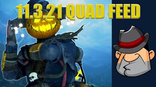 11.3.2021 QUAD FEED of Warzone, Call of Duty Cold War, Apex Legends, and Splitgate Gameplay