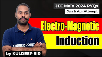 JEE Main 2024: PYQ Questions of Electromagnetic Induction 🔌📚 | Kuldeep Sir | Career Point