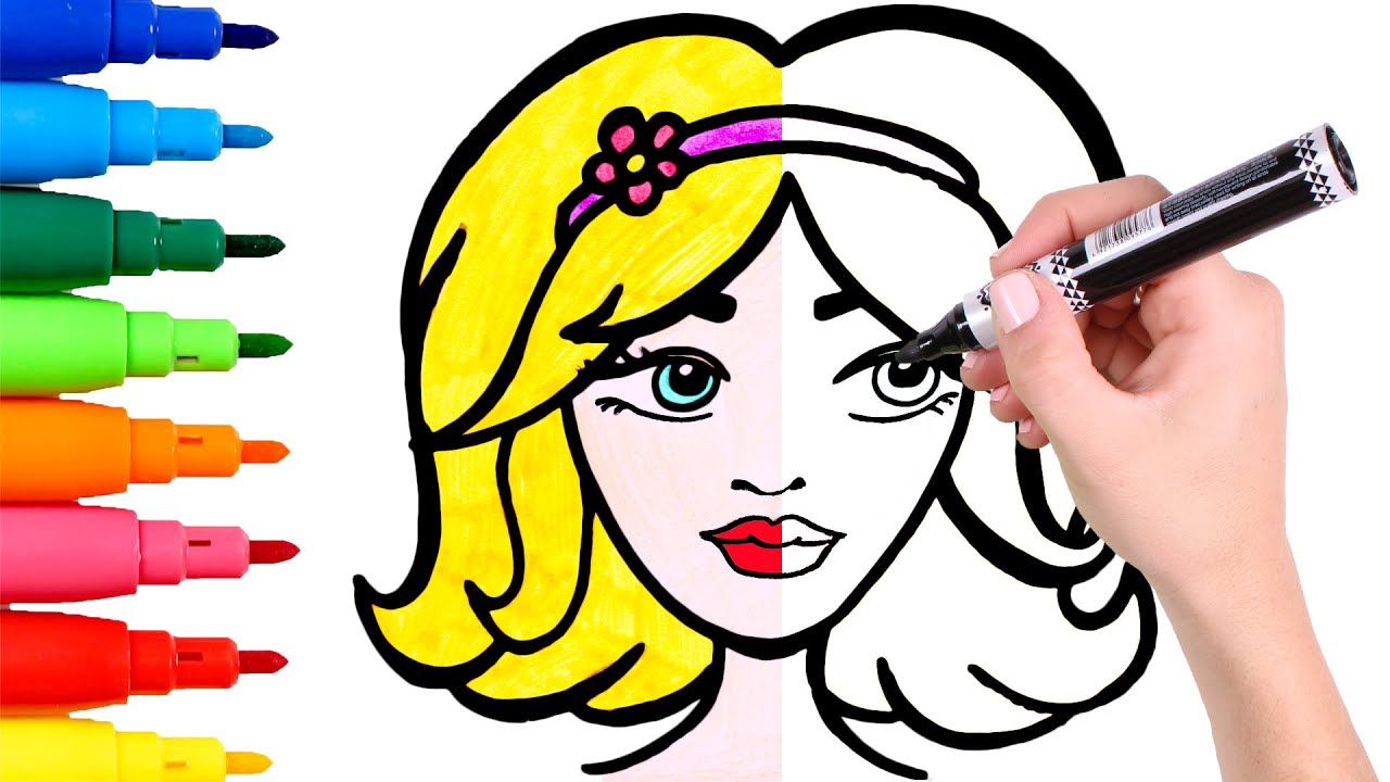 Cómo dibujar a BARBIE con PELO CORTO 👱‍♀️🌺 Dibujos de Barbie - thptnganamst.edu.vn