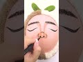 ASMR Satisfying Skincare on Fruit #shorts #makeuptutorial