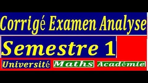 Corrigé examen analyse limite fonction de plusieurs variables somme de riemann dérivée partielle