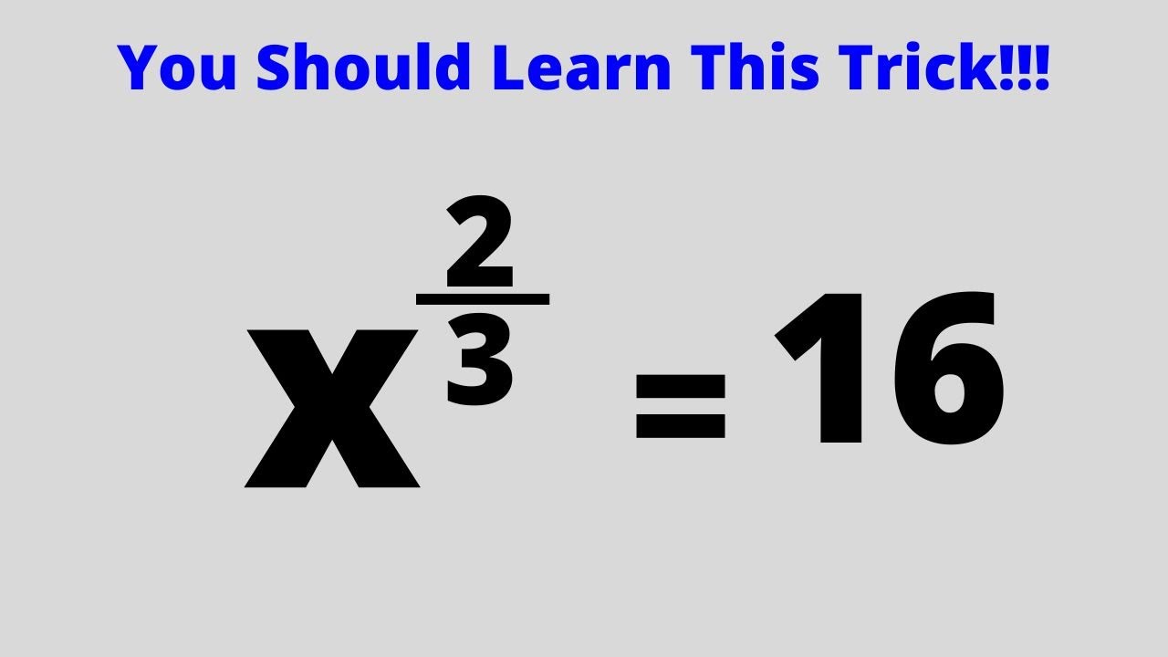 A Nice Math Problem - YouTube