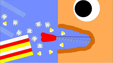 Sad Man Eating All Sweets In Algodoo