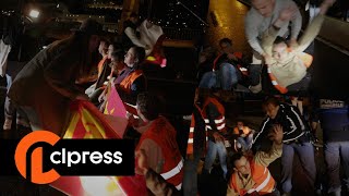 Tensions lors d'un blocage de "Dernière Rénovation" (31 octobre 2022, Boulogne, France) [4K]