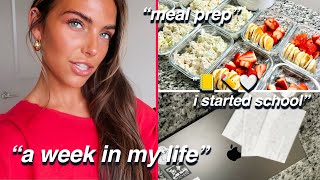 WEEK IN MY LIFE!?! *started college, meal prep, unboxing pr*