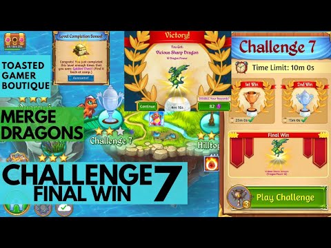 merge dragons challenge 22 final win