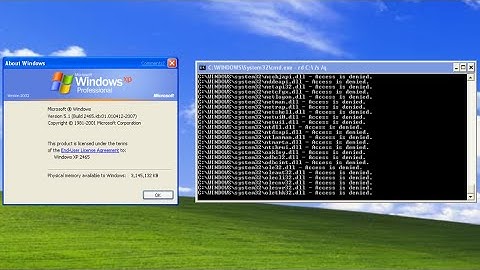 Destroying Windows XP Build 2465!
