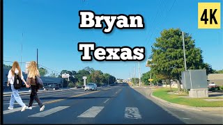 Bryan Texas || Driving Tour 4K 60fps Profile