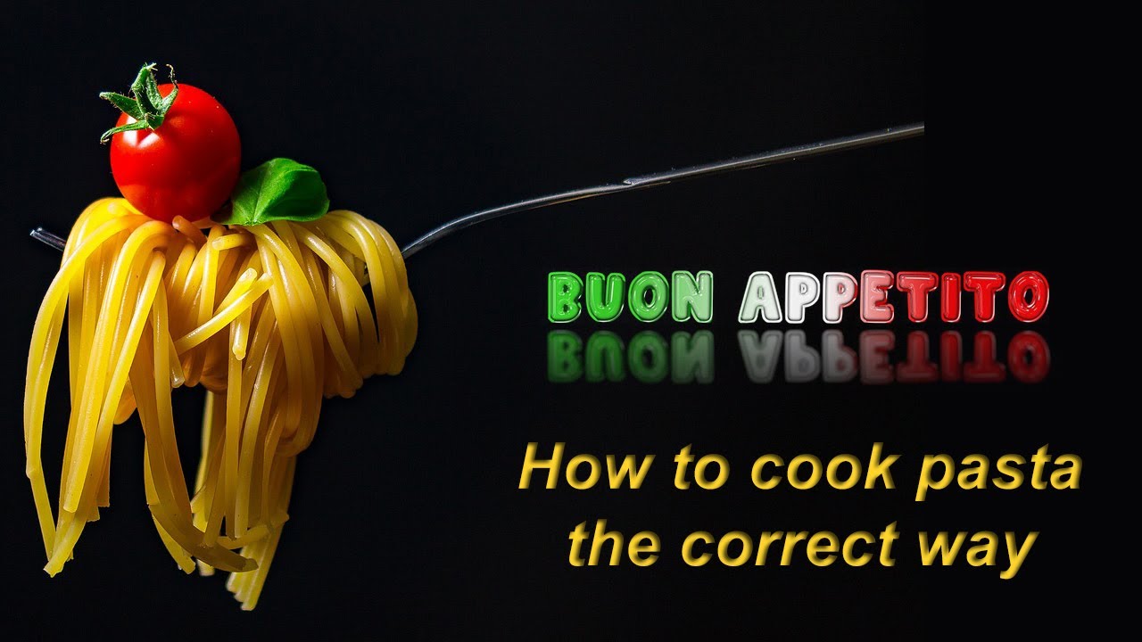 How to cook pasta the correct way - YouTube