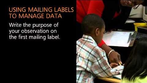 Collecting student data with mailing labels - tips for differentiated instruction