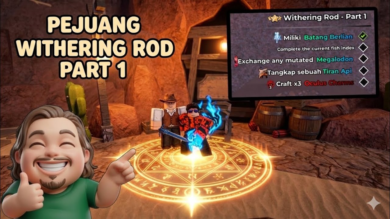 PEJUANG WITHERING ROD PART 1!! PEMANCING HANDAL - FISH IT ROBLOX
