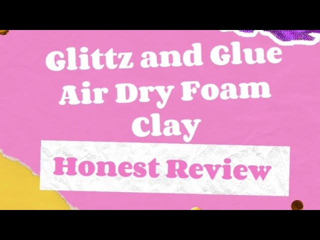 Here it is My honest review of The Glittz and Glue Air Dry Foam Clay.  #glittzandgluefoamclay #glittzandglue #foamclay #craftersoffacebook  #TinasTastefulTreasures #smallbusinessowner
