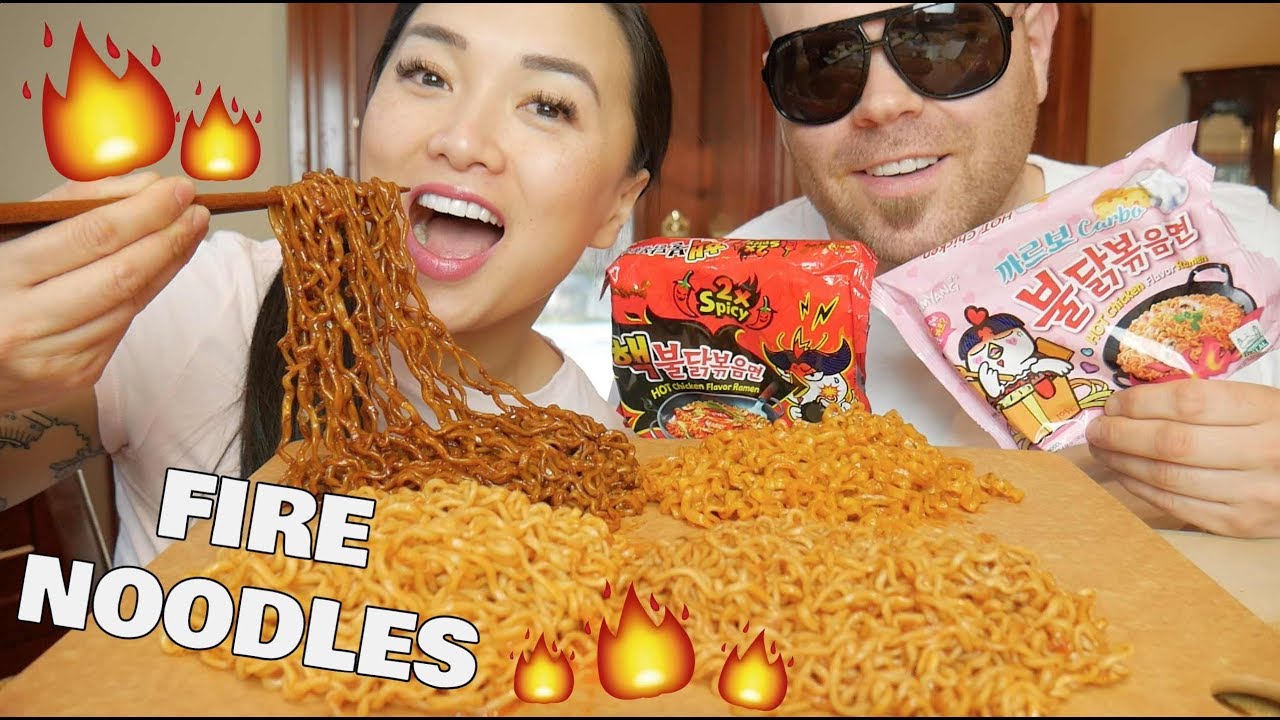 FIRE NOODLES (Blackbean + Cheesy + 2X) *Hubby Edition (First time/CHALLENGE) | SASVlogs