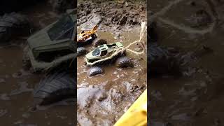 Muddy Monster Truck Rescue #shorts #monstertruck #hotwheels