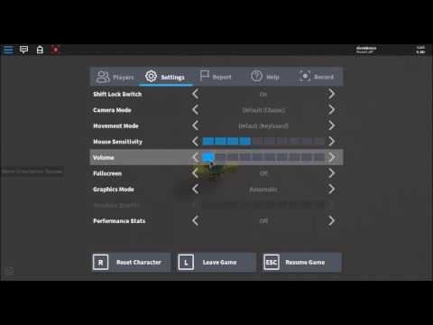 Roblox Settings But Every Time I Adjust The Volume Its The Roblox Death Sound Youtube - all camera controls on roblox