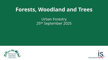 Planning Skills: Forests, Woodlands and Trees