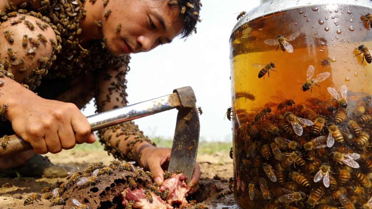 虎头蜂巢如何形成，小成哥深度解密，虎头蜂泡酒有什么好处【蜂狂小成哥】