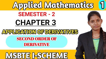 application of derivatives diploma first year | Applied Mathematics | 2nd semester I scheme msbte