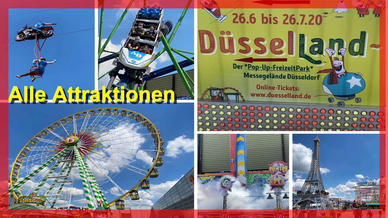 Düsselland - Alle Fahrgeschäfte - Impressionen & Onrides - Düsselland Freizeitpark 2020 - Düsseldorf