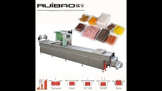 automatic food vacuum thermoforming packing machine