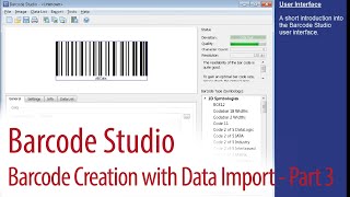 Barcode Creation With Data Import - Barcode Studio 3