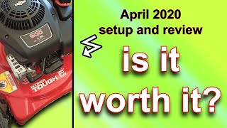 HYPER TOUGH 20inch mower SETUP DEMO REVIEW