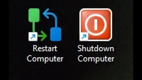 How to create custom Shutdown and Restart buttons on your desktop for Windows 11/10