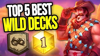 Top 5 BEST WILD DECKS to get LEGEND! | Hearthstone Meta