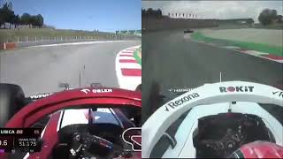 Kubica in 2019 Williams vs Kubica in 2020 Alfa Romeo at Barcelona Circuit