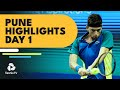 Krajinovic takes on nagal djere  mmoh feature  pune 2023 day 1 highlights