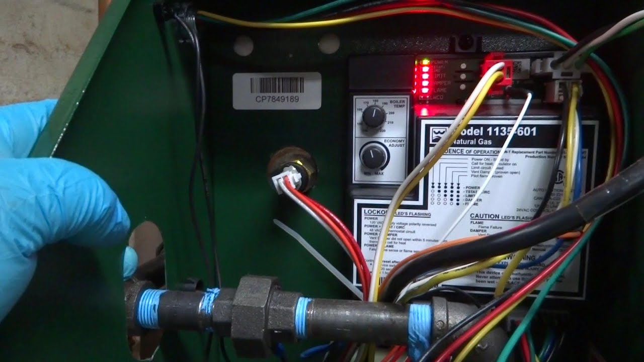 GAS BOILER NO HEAT DAMPER OR THERMOSTAT ISSUE - YouTube