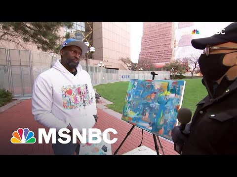 ‘Walking On Air’: Artist Reacts To Chauvin Verdict Outside Minn. Courthouse | All In | MSNBC