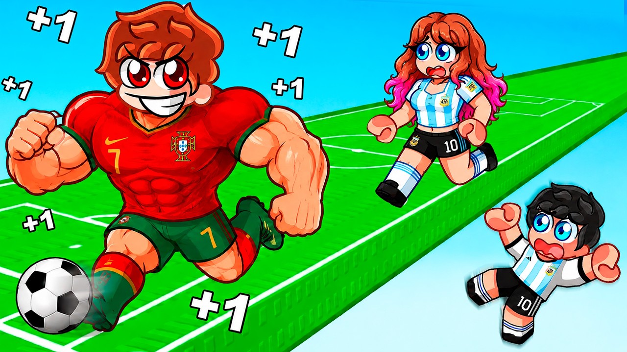 Me Convertí en el MEJOR JUGADOR en ESCAPA de FÚTBOL en Roblox!
