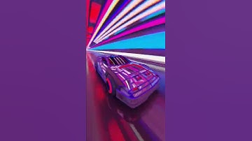 INFINITE ROAD - Create by Ryanole #3d #cinematic #loop #satisfying #neon #car #delorean #blender