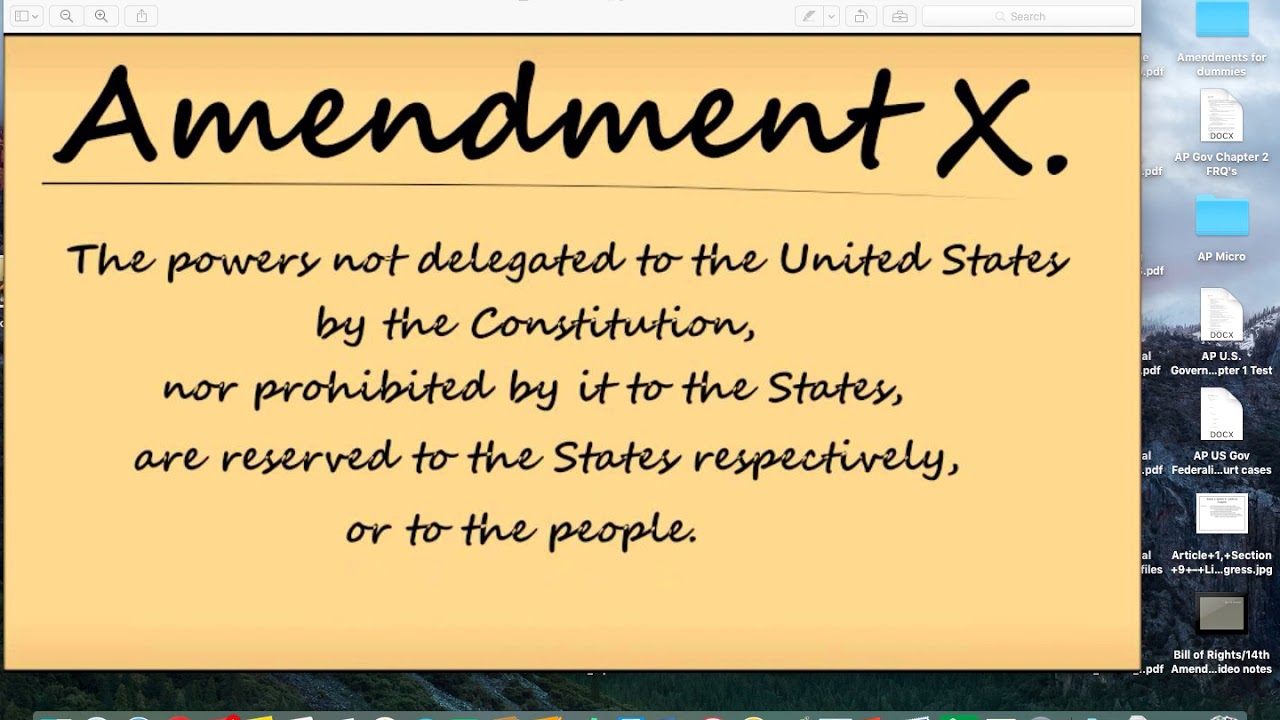 10th amendment - YouTube