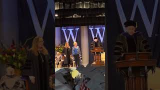 Receiving the Kossen Faculty Excellence Award