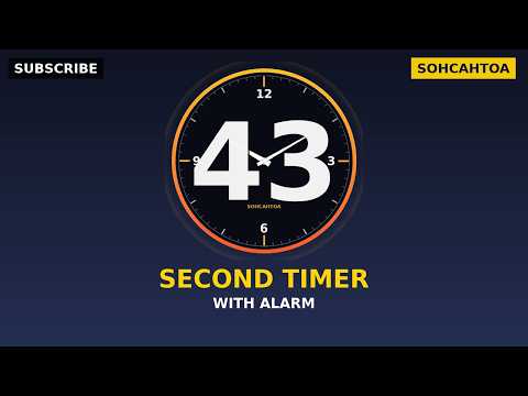 43-Second Timer | Meditation Countdown with Alarm