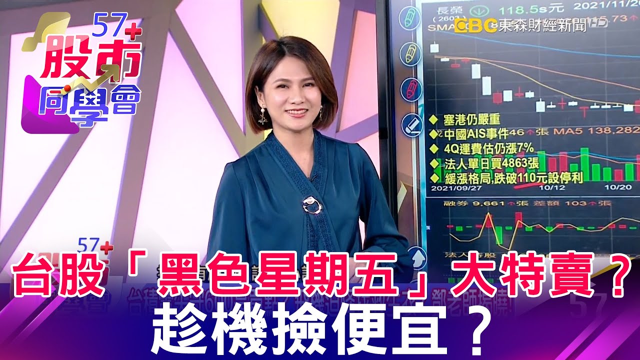 台股「黑色星期五」大特賣？ 趁機撿便宜？《57股市同學會》 蕭又銘 連乾文 鄧尚維 20211126