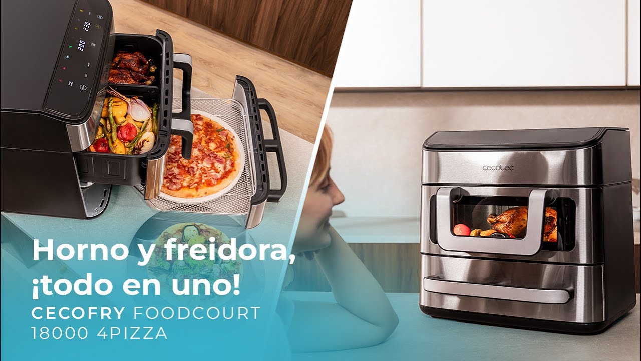 Cecotec Cecofry FoodCourt 18000 4Pizza: imagen del vídeo de Cecotec