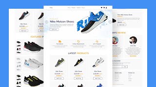 Responsive Sneaker Website Design | HTML, CSS & JS
