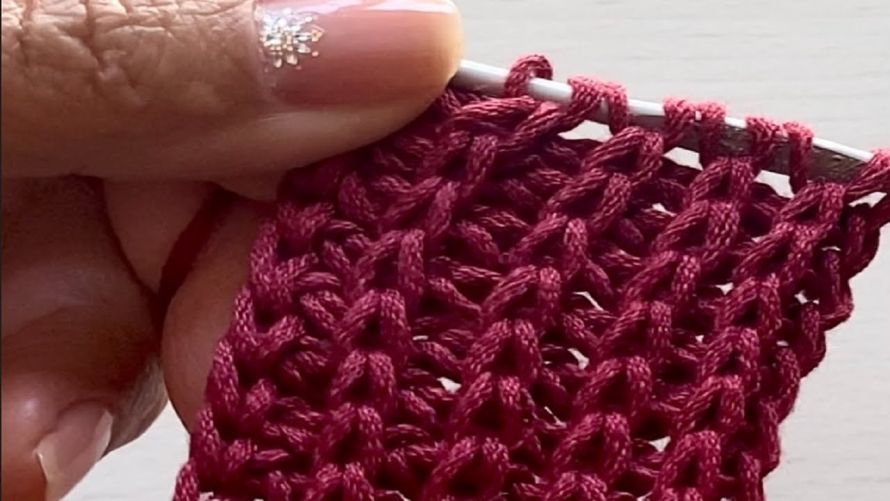 VARIANTE PUNTO INGLÉS CON LA TÉCNICA TUNECINA